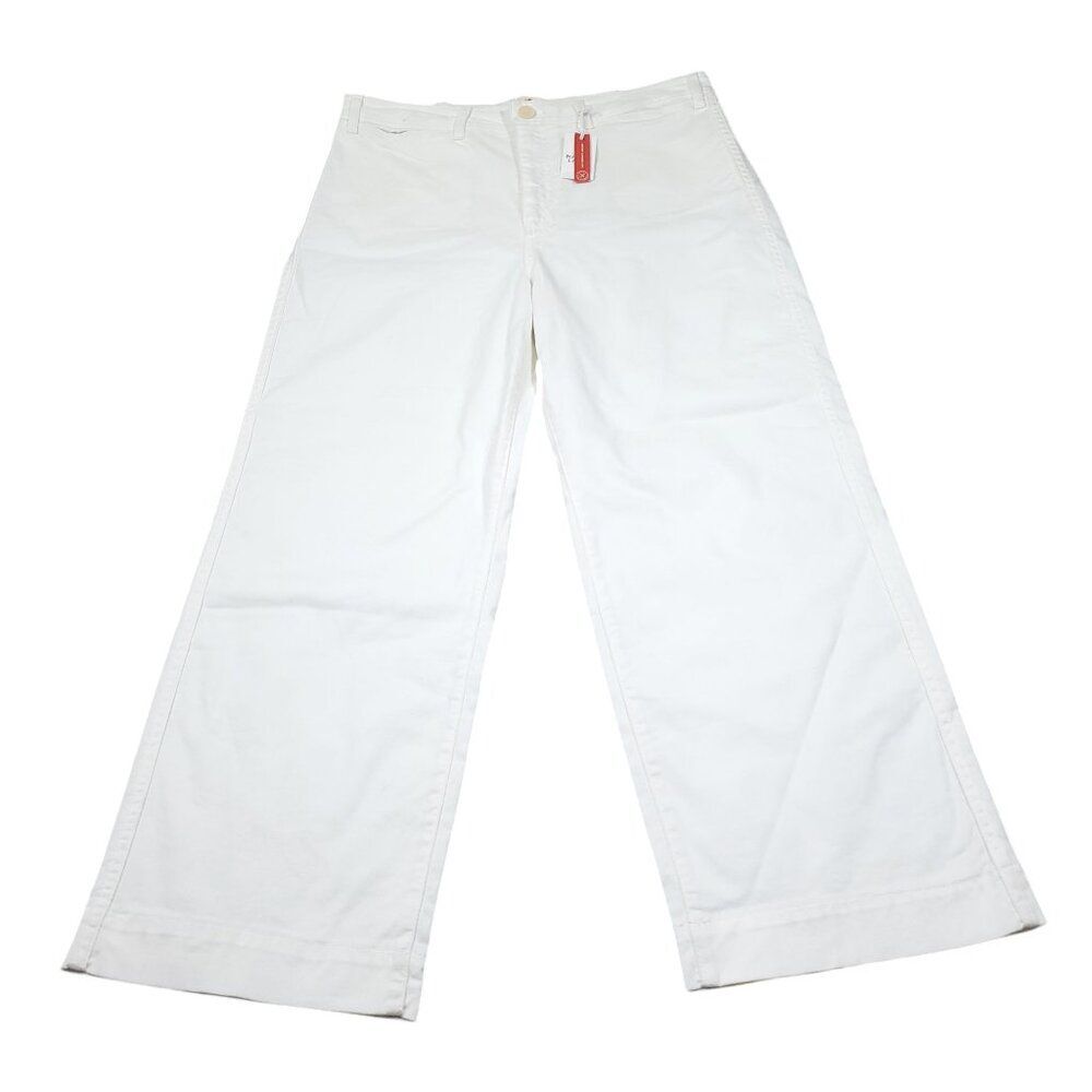 Marine Layer Jeans Bridget High Waist Slim Wide Leg Crop Women's Size 12 Stretch